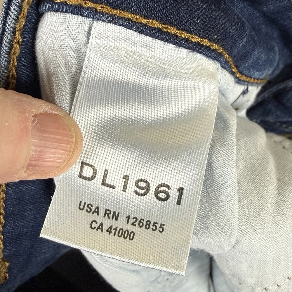 DL1961 Florence Skinny Jeans 16W Mid Rise Instasculpt Ankle‎ Denim Raw Hem